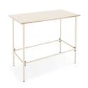 Table de jardin haute (120 x 60 x 105 cm) en acier thermolaqué