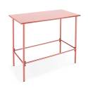 Table de jardin haute (120 x 60 x 105 cm) en acier thermolaqué