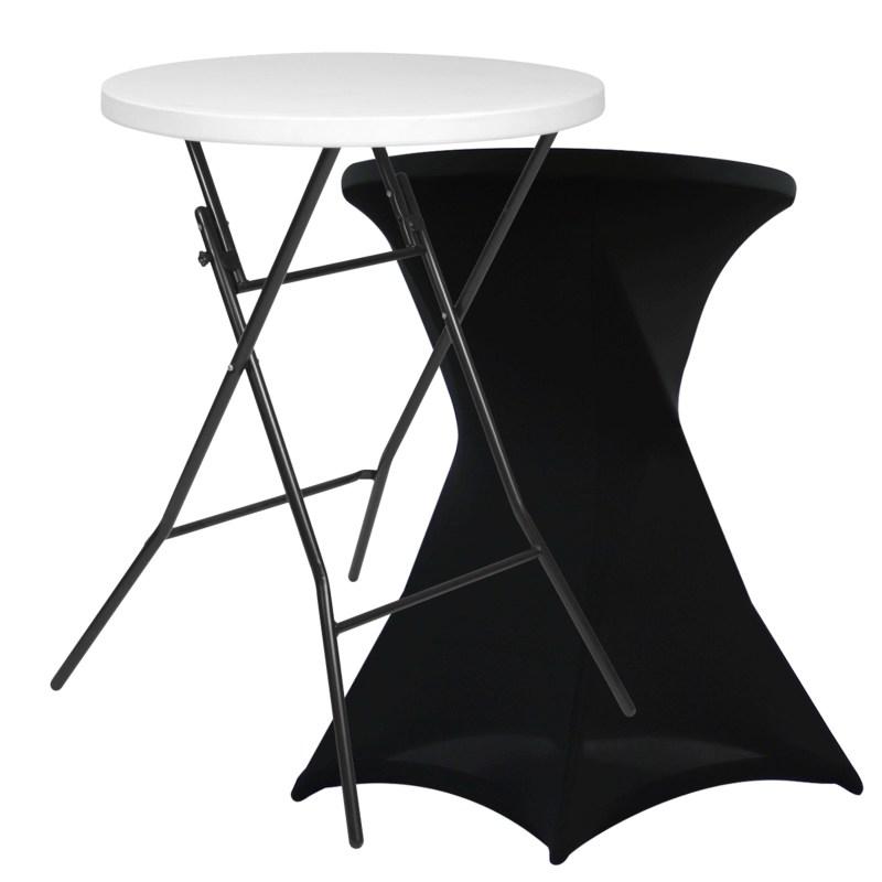 Mange-debout pliant et housse de mange debout noire