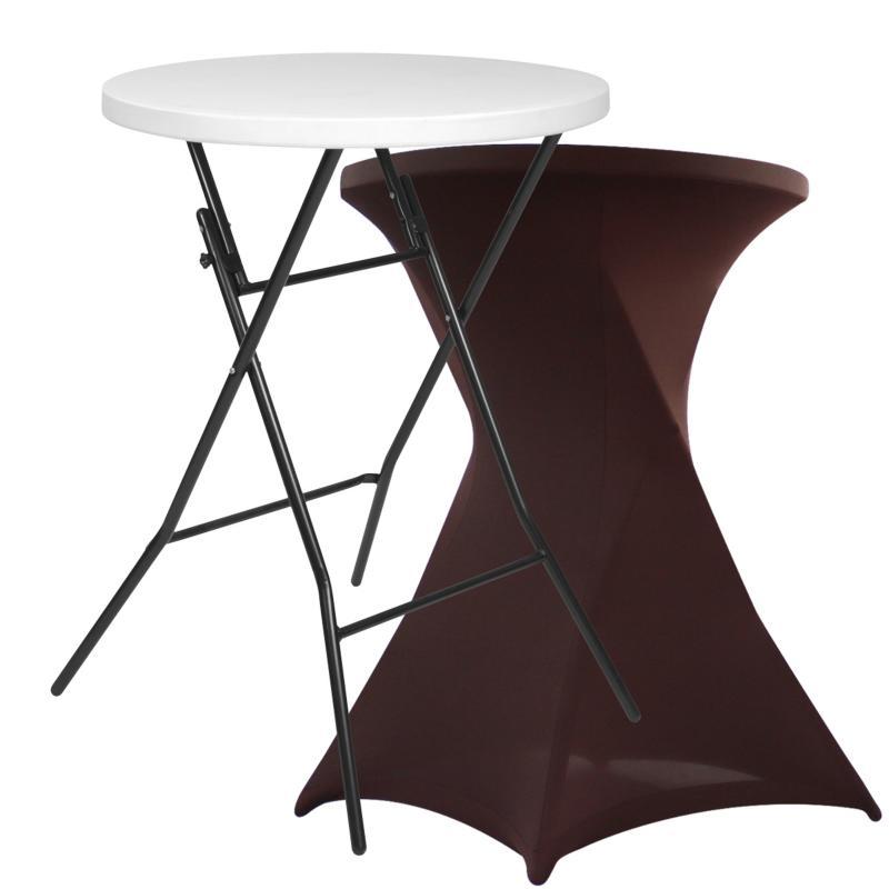 Mange debout pliant 110x80 et housse stretch marron