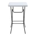 Housse de mange-debout carré blanche 70x70x80 cm