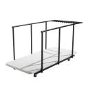18 tables pliantes monobloc 180 cm et chariot de transport