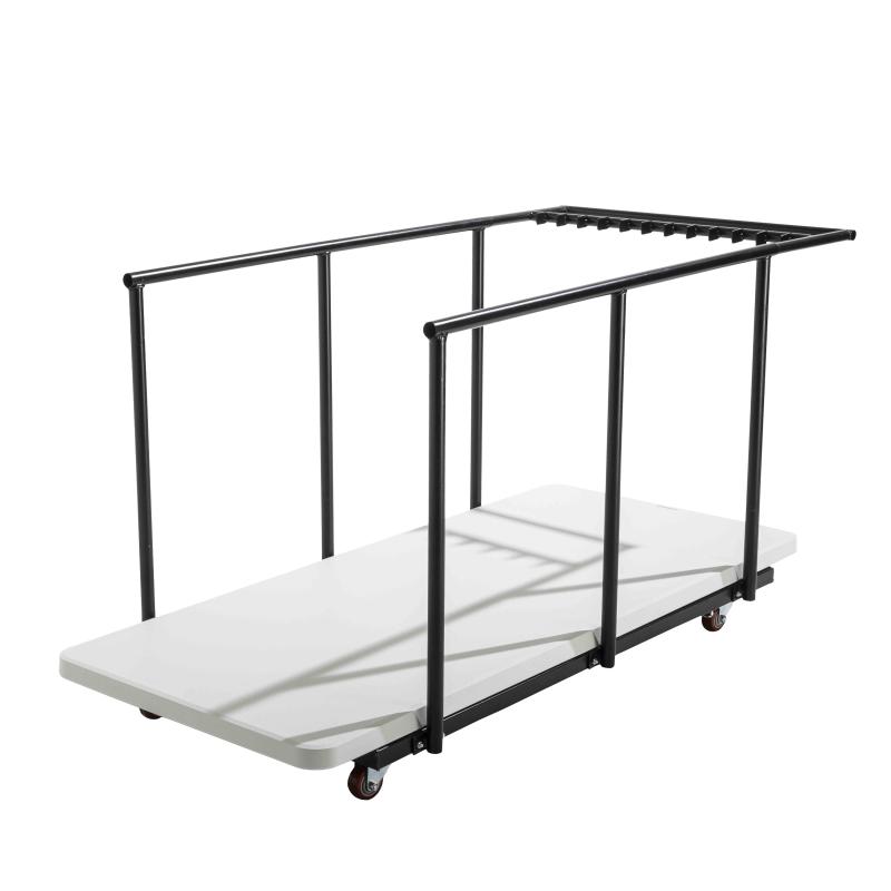 18 tables pliantes monobloc 180 cm et chariot de transport