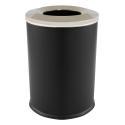 Poubelle ronde en acier noir mat 240 L