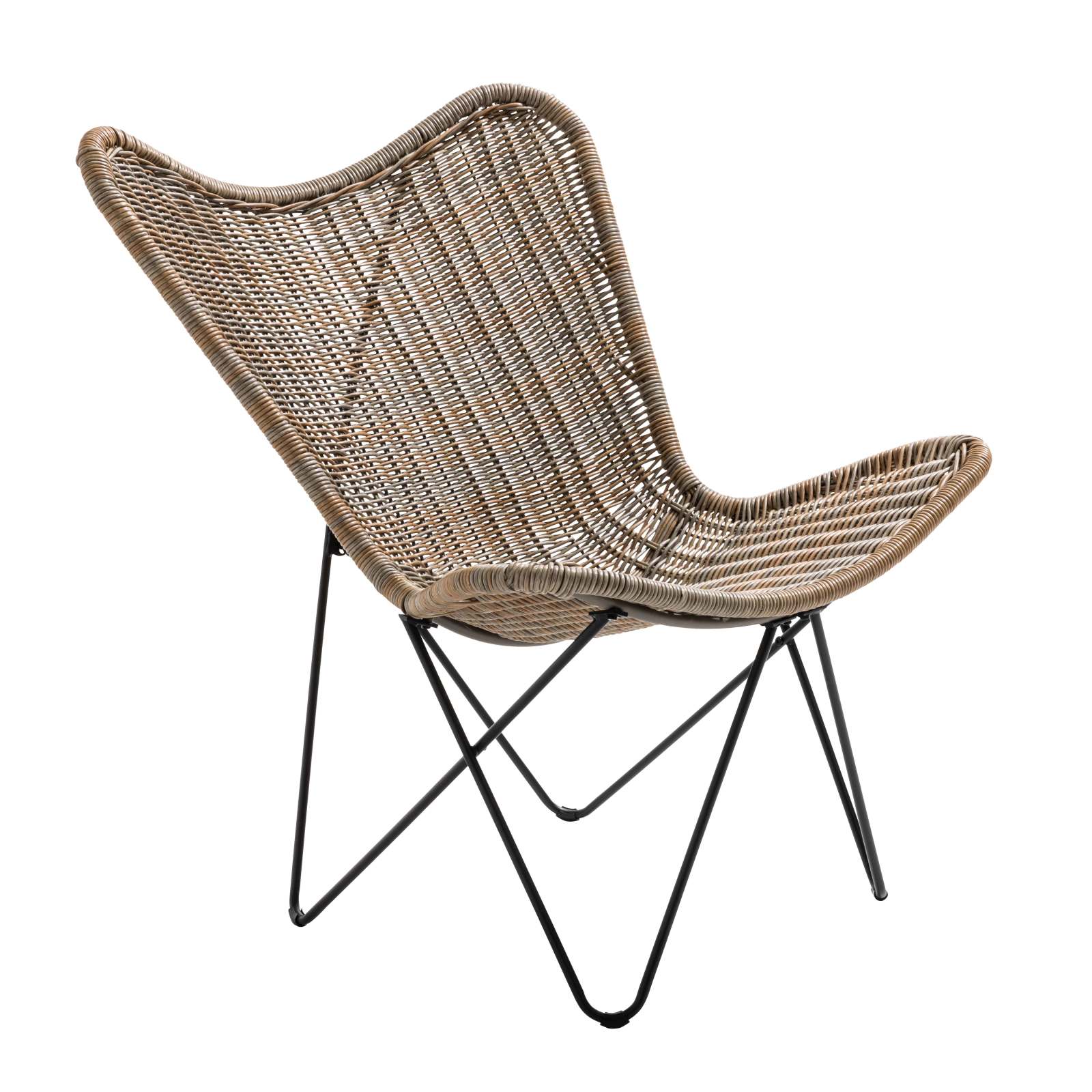 Lot de 2 fauteuils de jardin en résine tressée Lot de 2 fauteuils de jardin en résine tressée