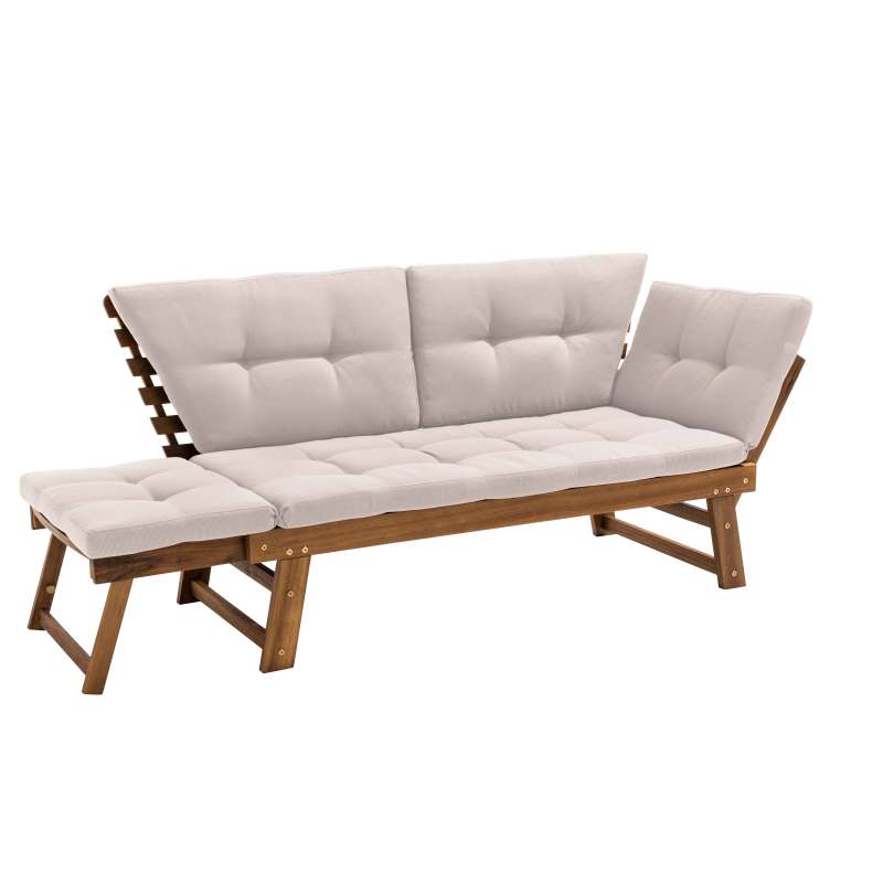 Canapé de jardin relax en acacia