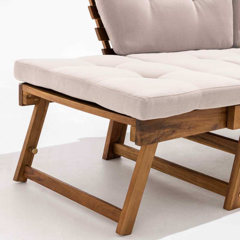 Canapé de jardin relax en acacia