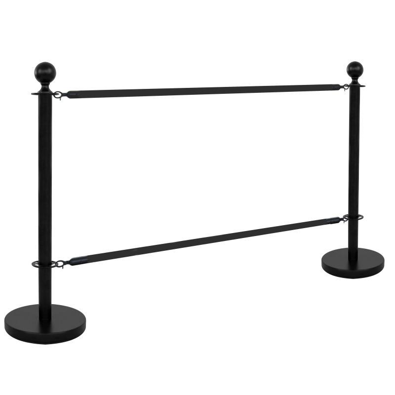 Poteaux séparateur de terrasse noir
