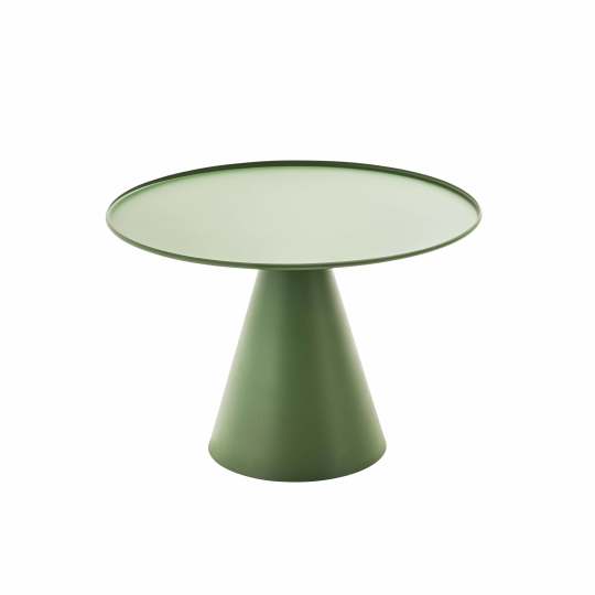 Table basse de jardin ronde en acier | Oviala