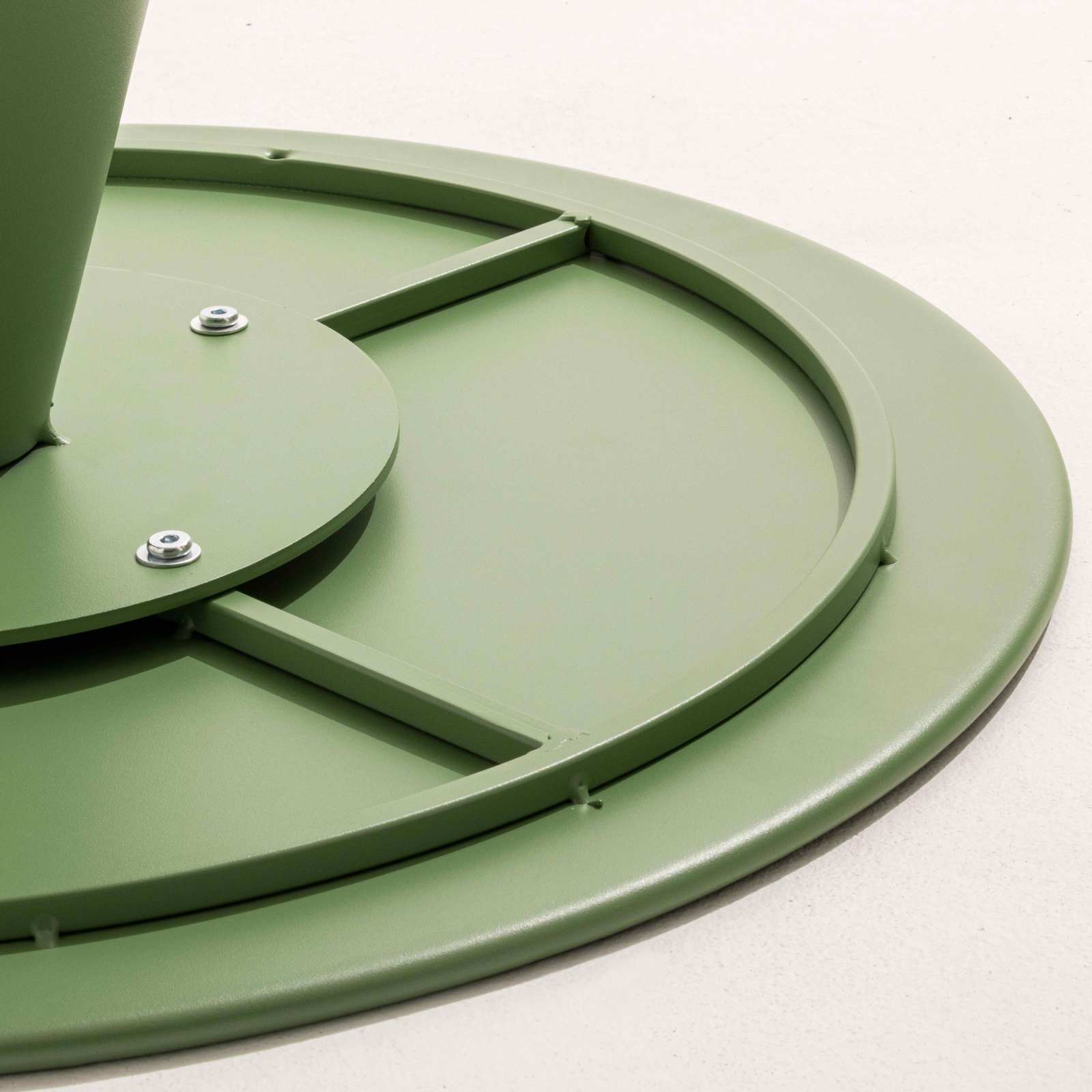 Table basse de jardin ronde Ø60 cm en acier