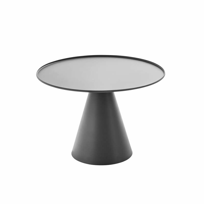 Table basse de jardin ronde Ø60 cm en acier