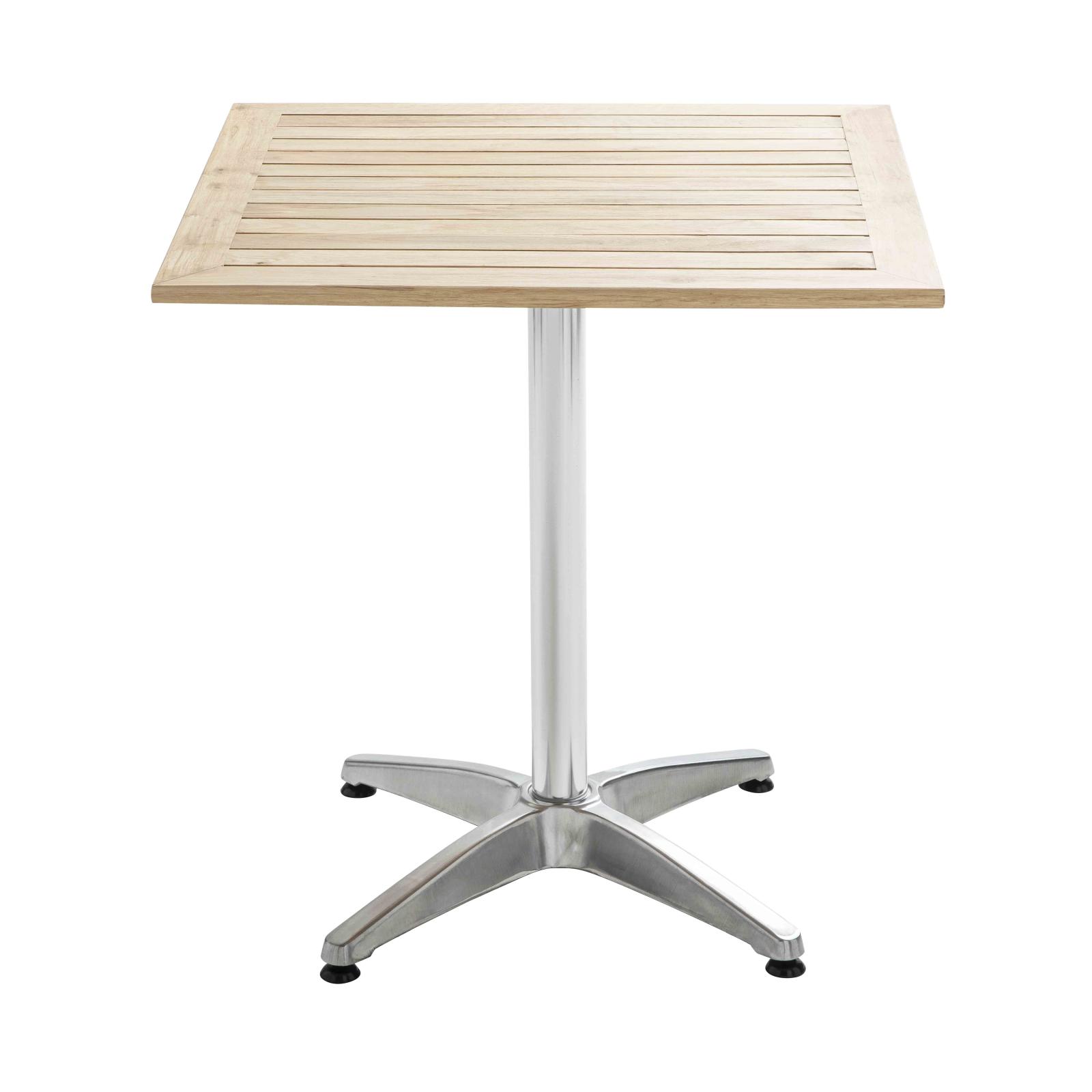 Table de terrasse rabattable en aluminium et bois Table de terrasse rabattable en aluminium et bois