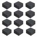 Lot dalles de terrasse clipsables en gravillon (30 x 30 x 2,5 cm)