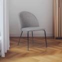 Lot de 4 chaises en tissu