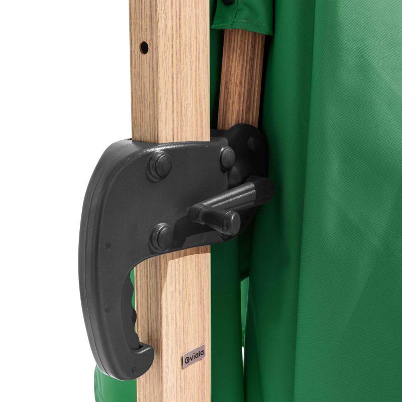 Ensemble parasol déporté (3 x 3m) 250g/m² + dalle à lester sur roues 100L (2/7)