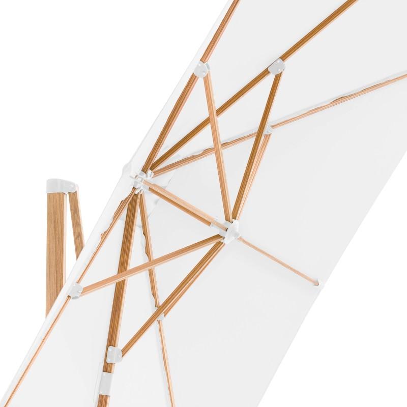 Ensemble parasol déporté (3 x 3m) 250g/m² + dalle à lester sur roues 100L (3/7)