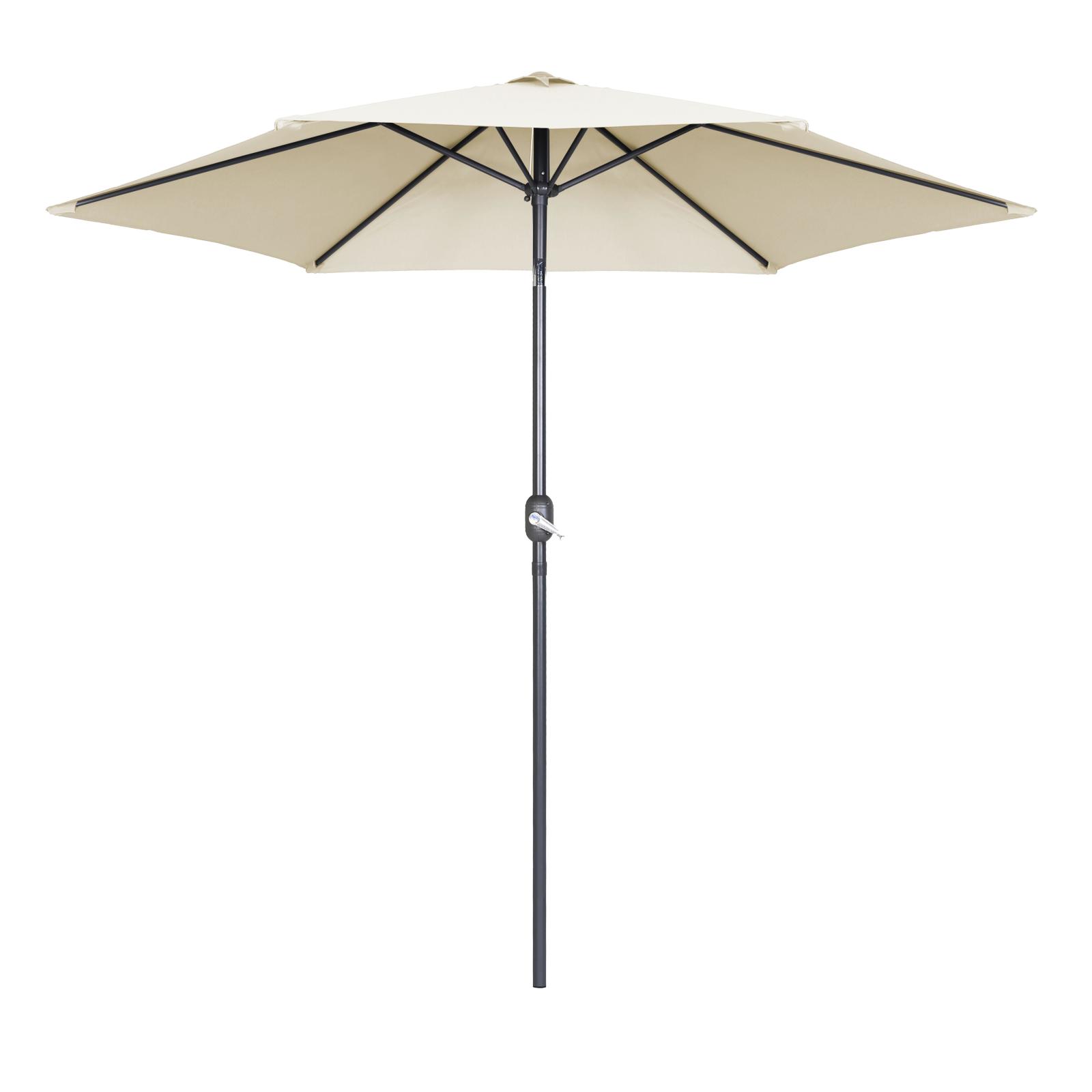Parasol droit inclinable 180g/m² Ø3 m