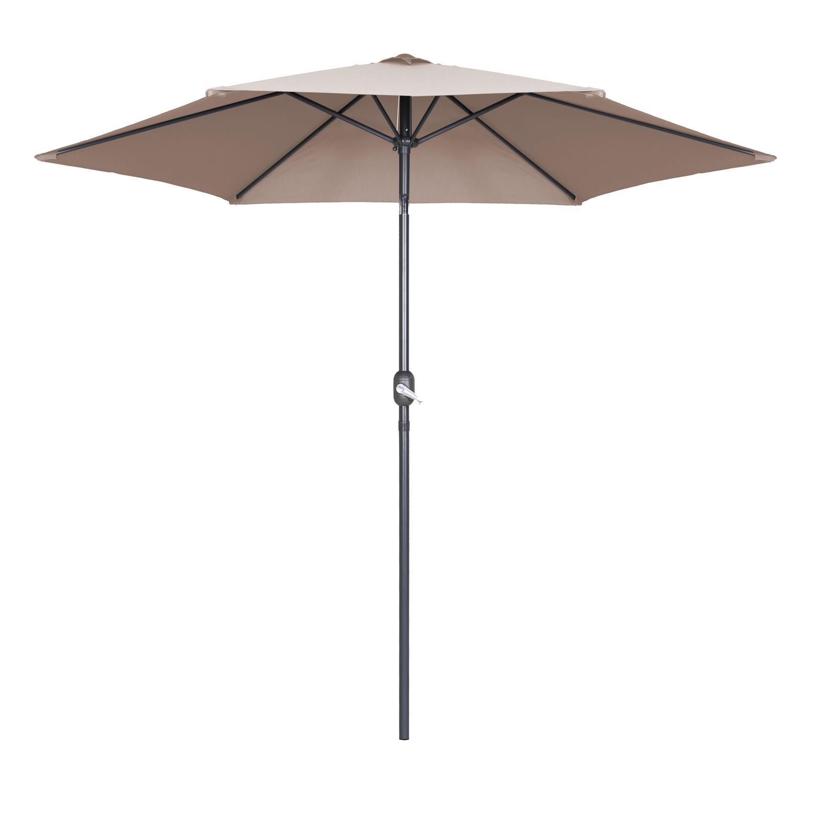 Parasol droit inclinable 180g/m² Ø3 m