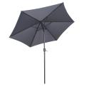 Parasol droit inclinable 180g/m² Ø3 m