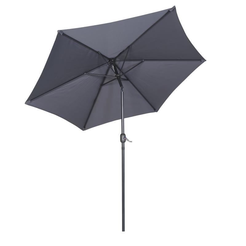 Parasol droit inclinable 180g/m² Ø3 m
