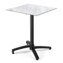Table de jardin carrée (70x70cm) inclinable en HPL