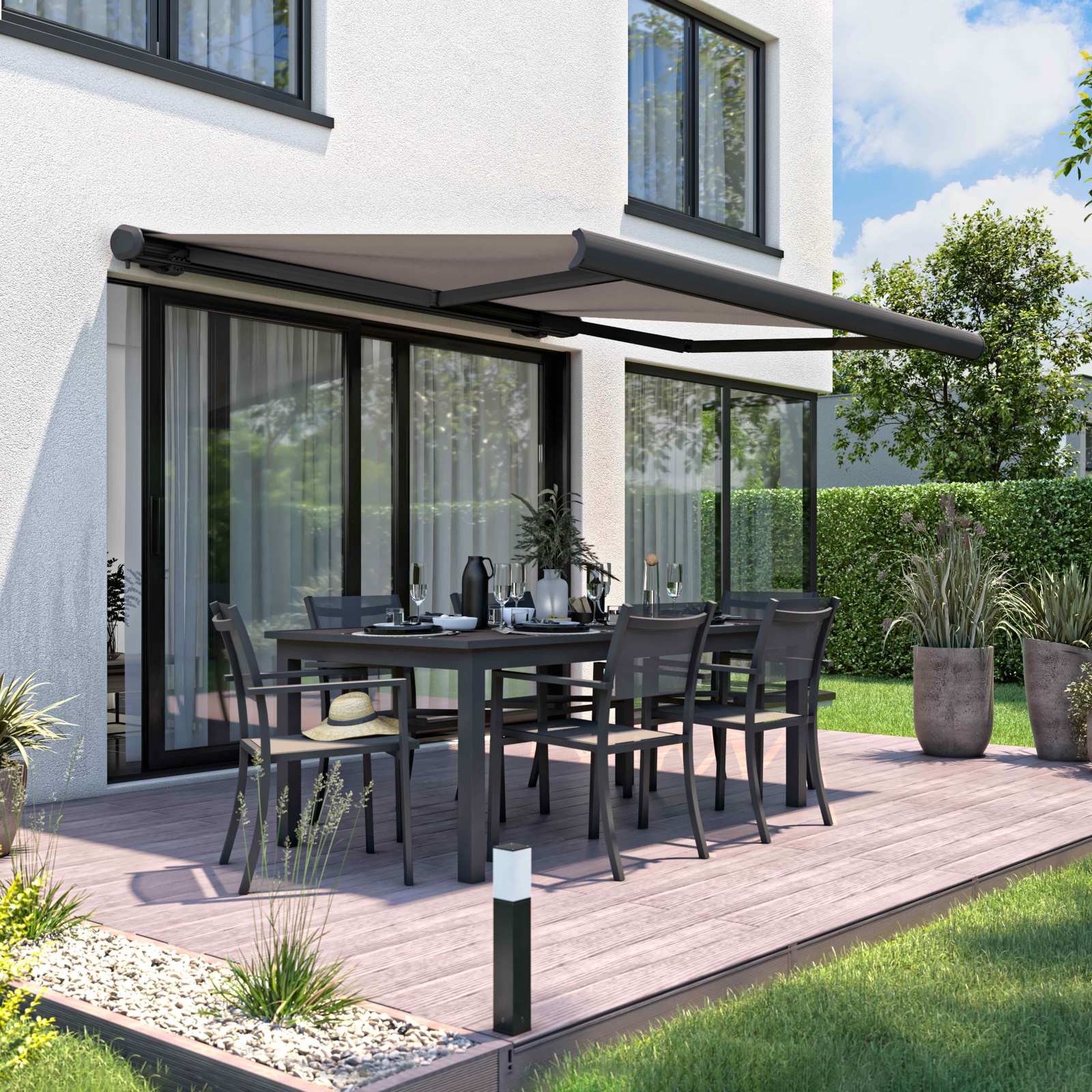 Store banne 2,50 x 2 m avec coffre intégral