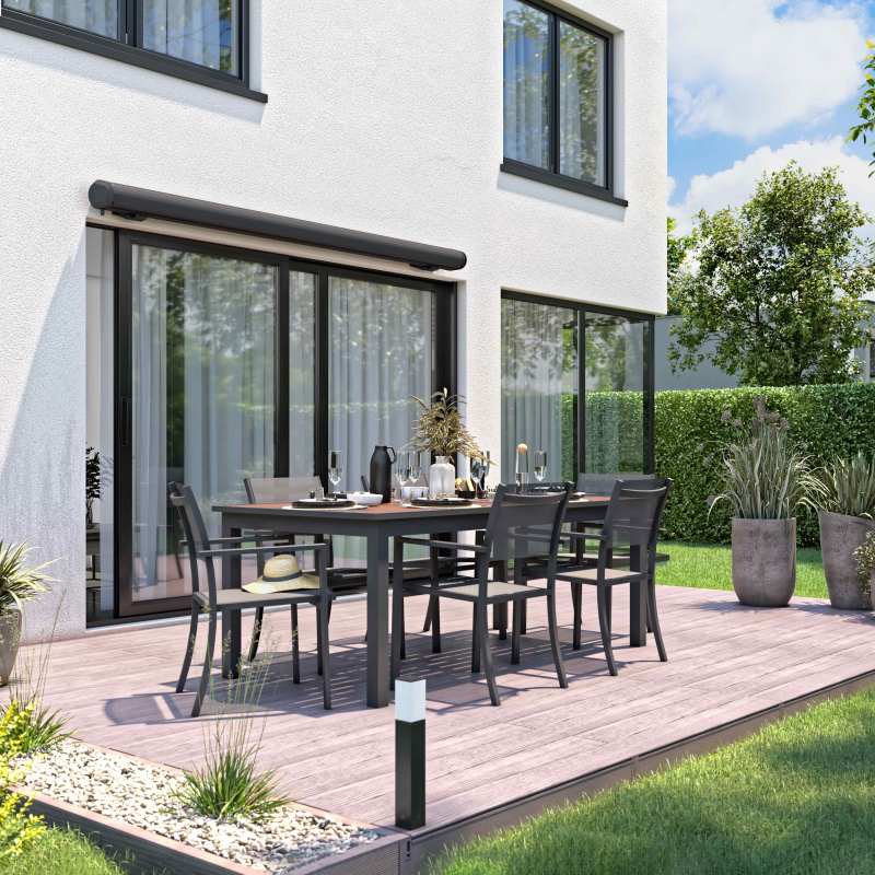 Store banne 2,50 x 2 m avec coffre intégral