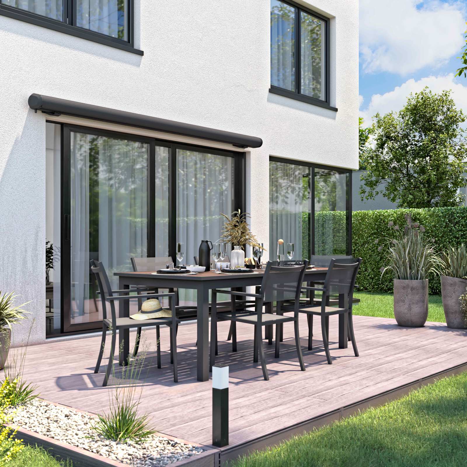 Store banne 2,95 x 2,50 m avec coffre intégral