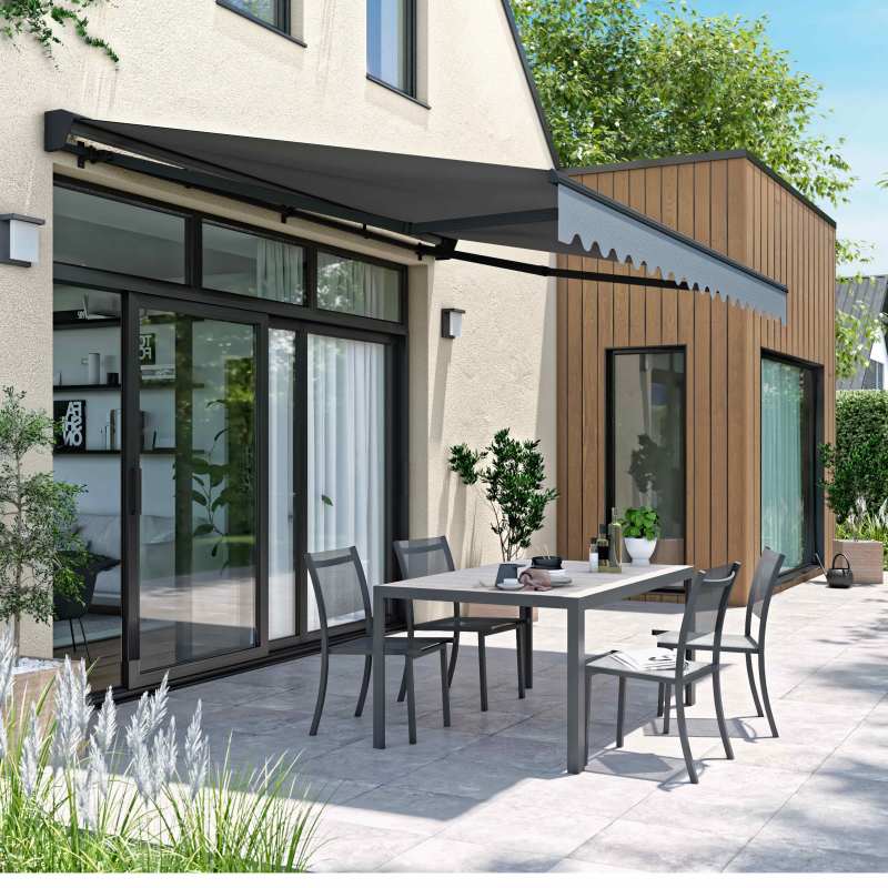 Store banne motorisé avec coffre semi-intégral - 3x4m