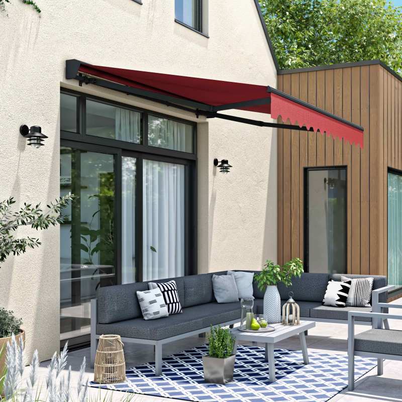Store banne 2,50 x 2 m avec coffre semi-intégral