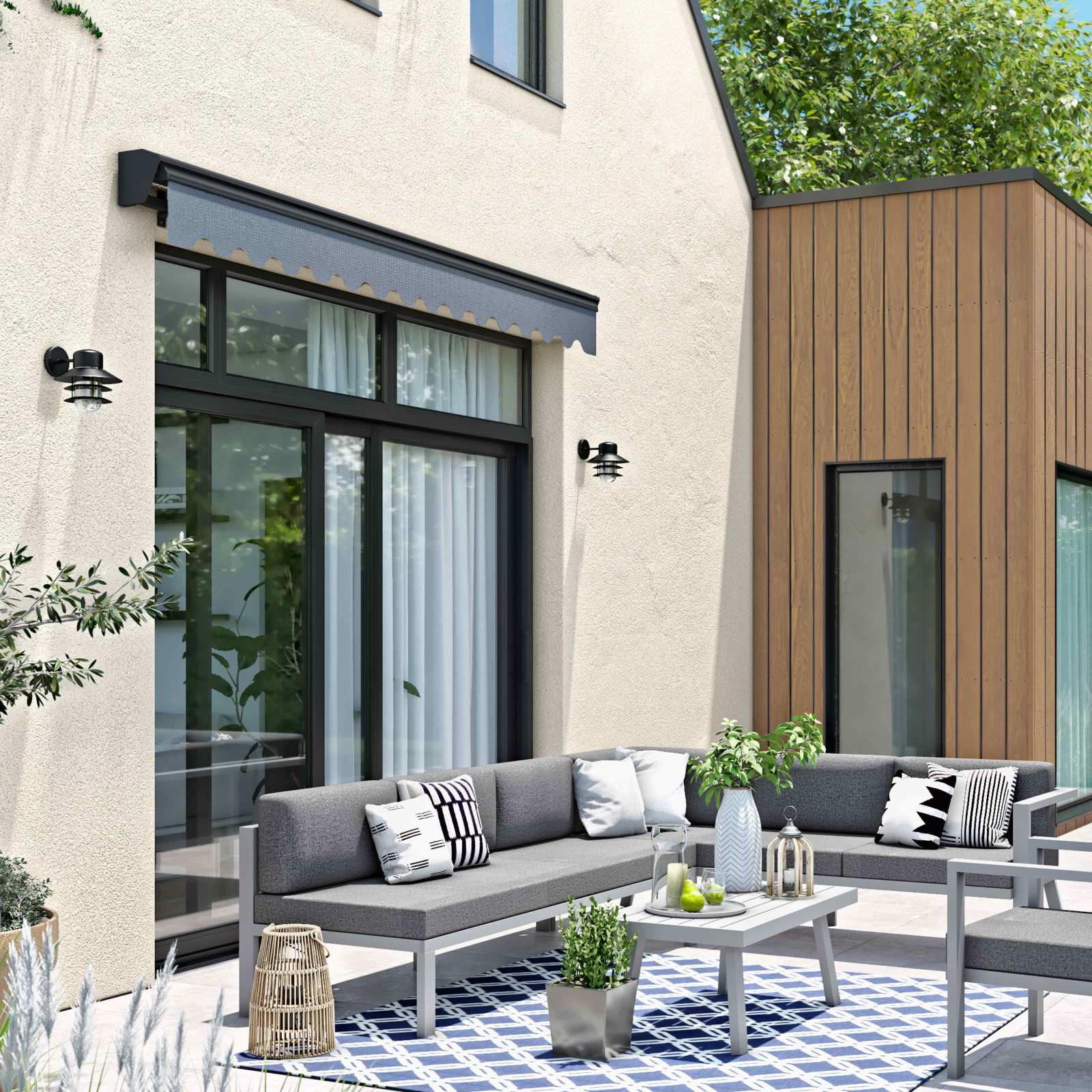 Store banne avec coffre semi intégral 3 x 2,50 m