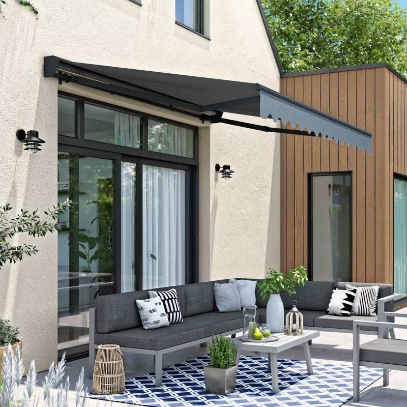 Store banne avec coffre semi intégral 3 x 2,50 m
