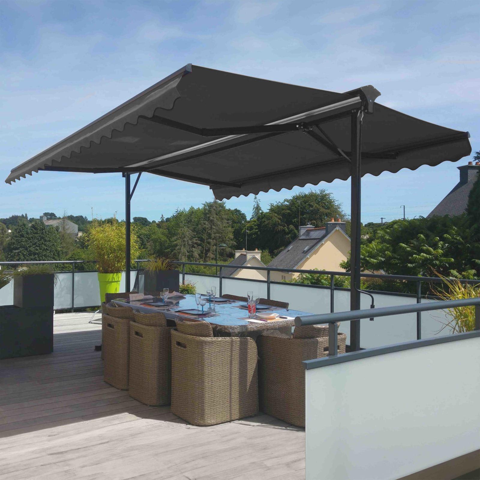 Store double pente avec coffre 3 x 3 m