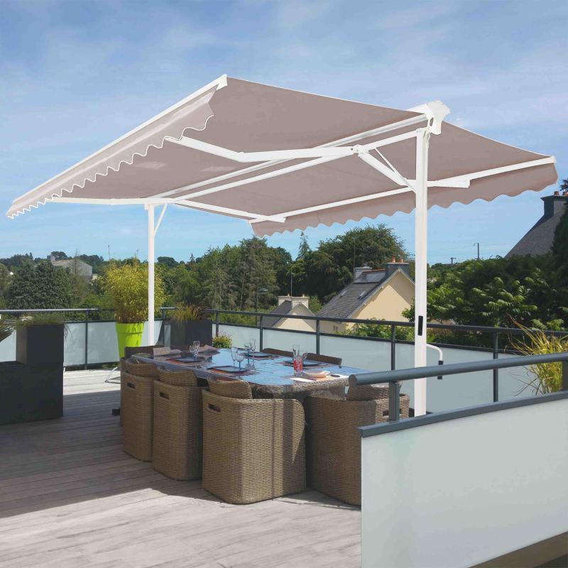 Store double pente avec coffre 3 x 3 m