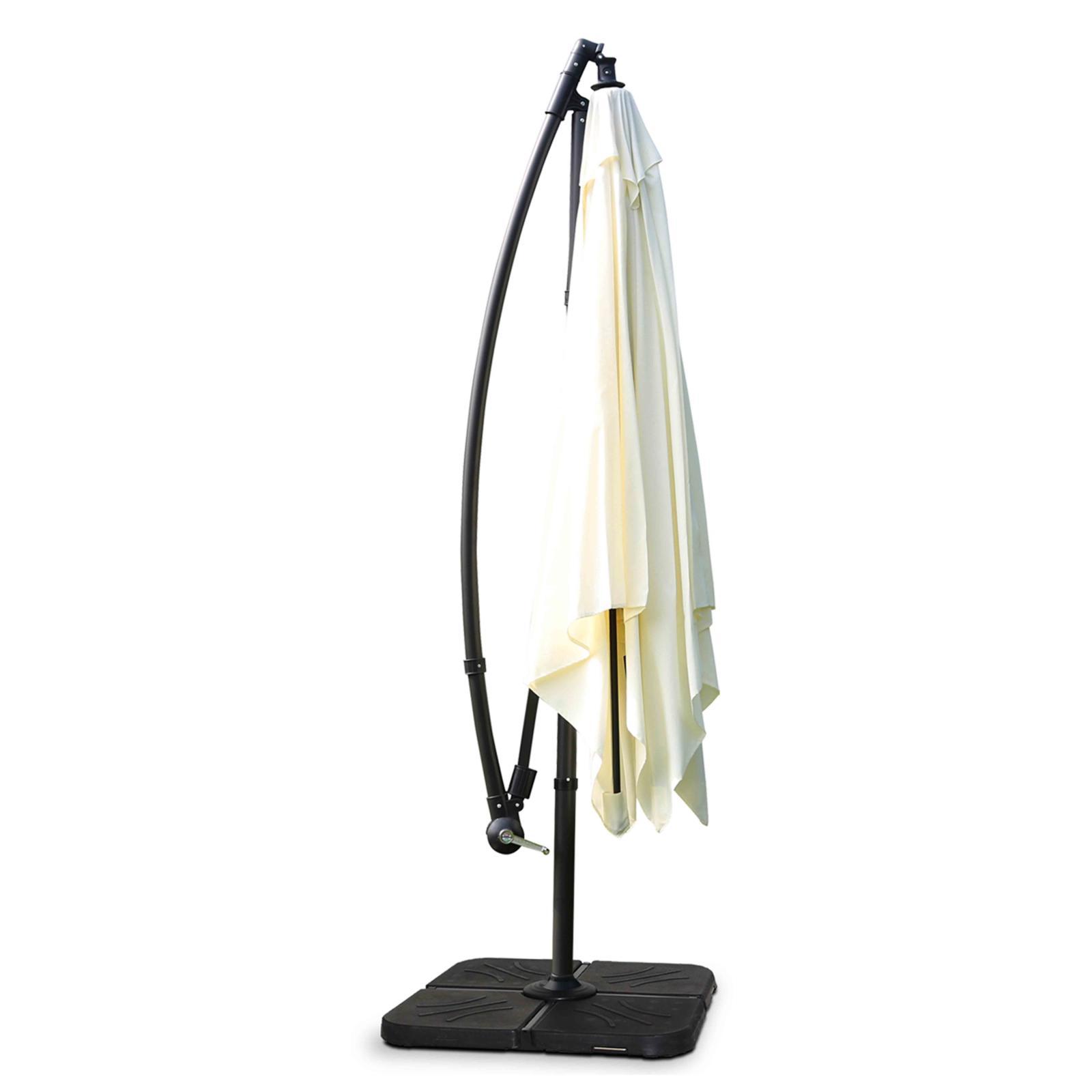 Parasol déporté inclinable carré (3 x 3m)