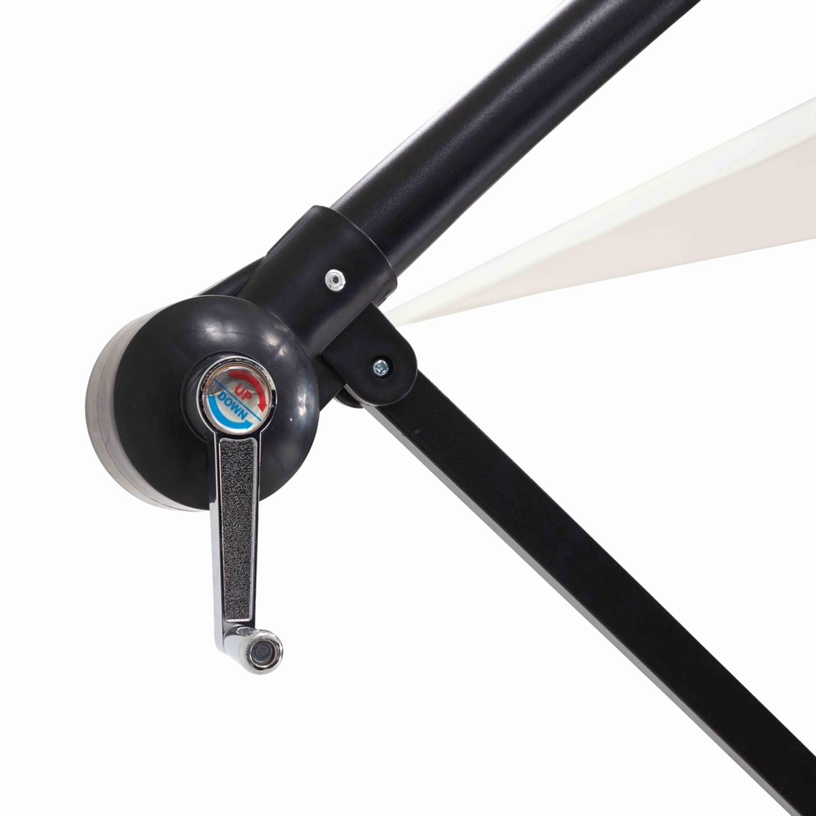 Parasol déporté inclinable carré (3 x 3m)