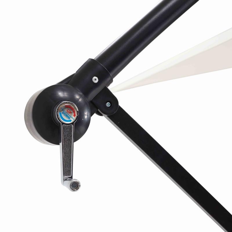 Parasol déporté inclinable carré (3 x 3m)