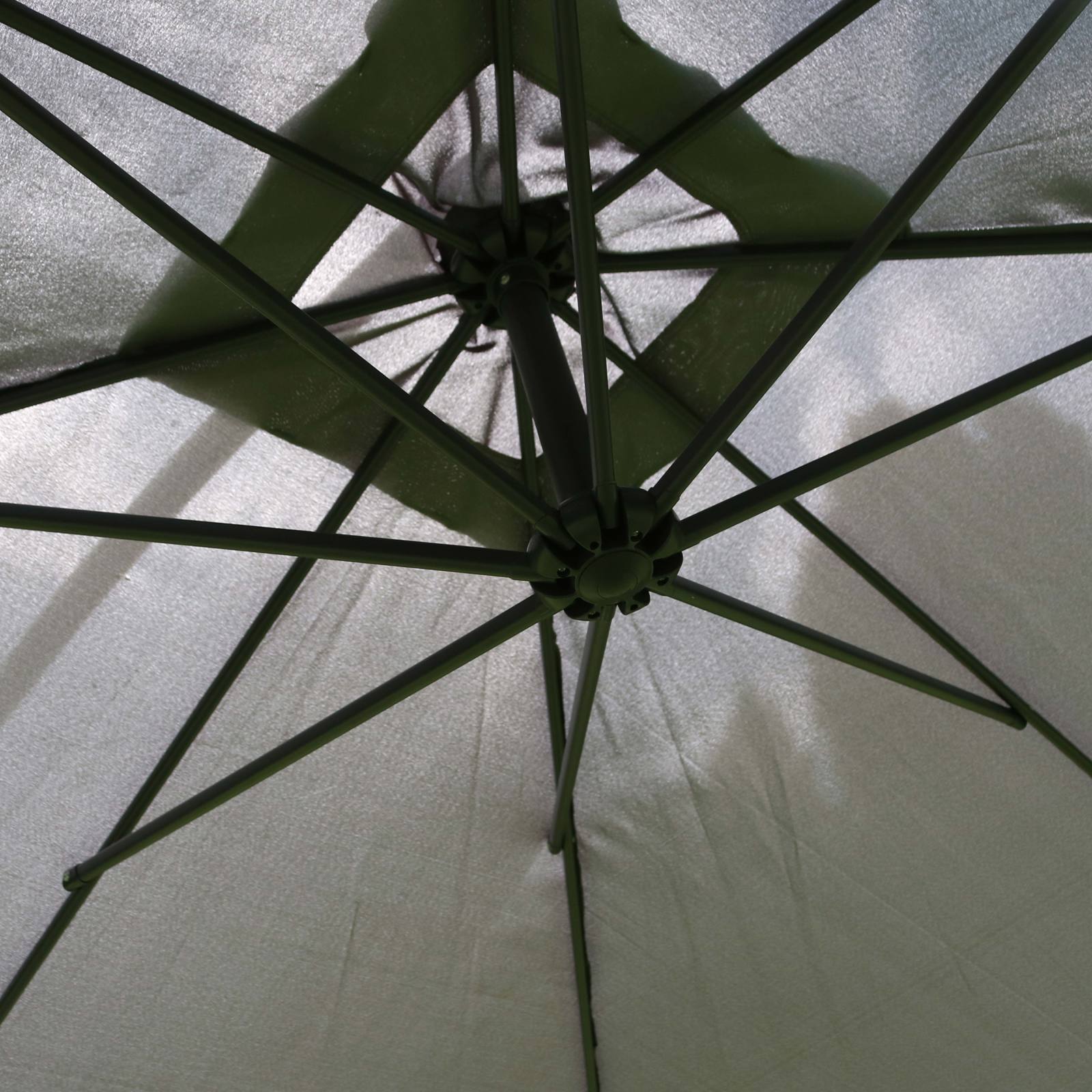 Parasol déporté inclinable carré (3 x 3m)
