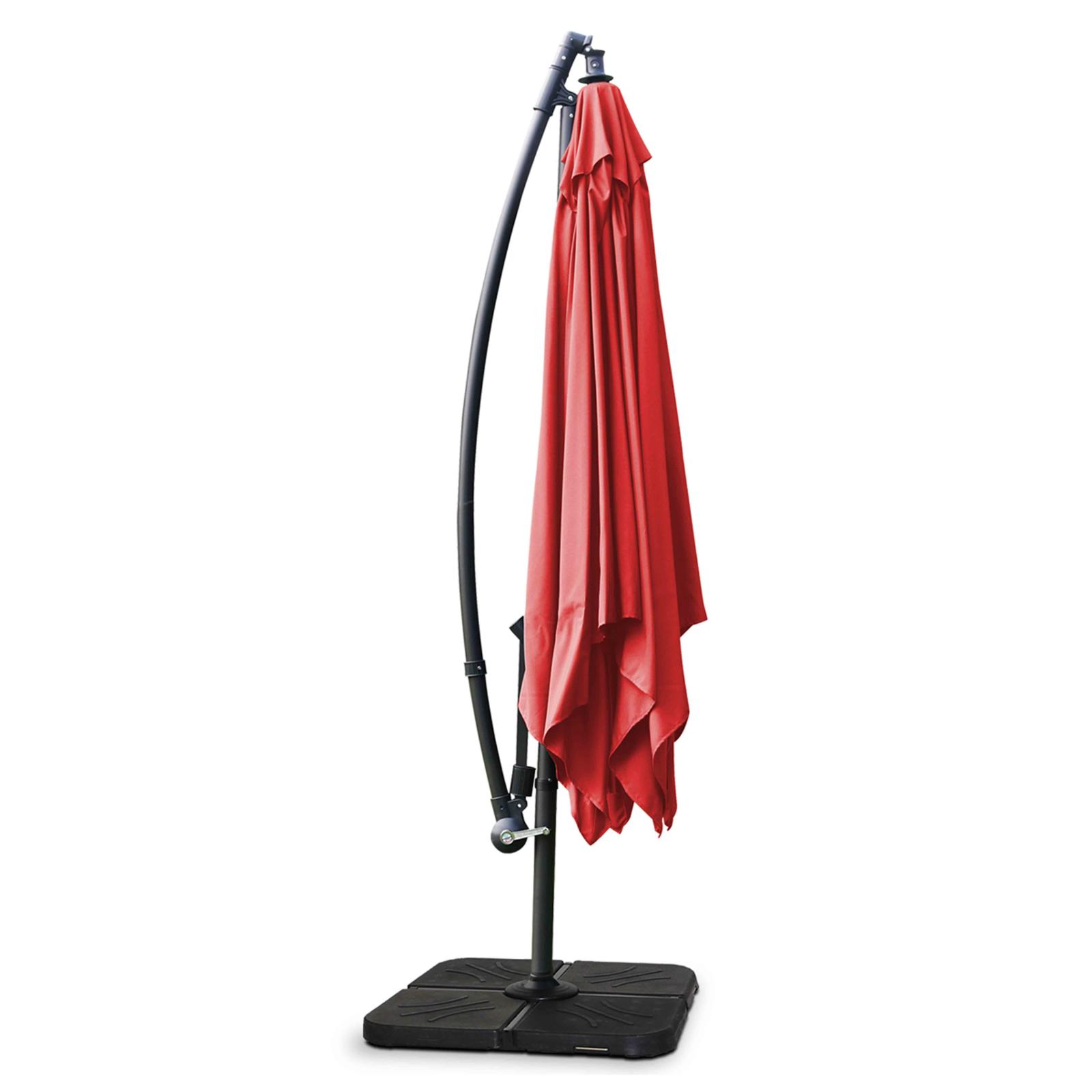 Parasol déporté inclinable carré (3 x 3m)