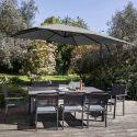 Parasol déporté inclinable carré (3 x 3m)