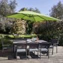 Parasol déporté inclinable carré (3 x 3m)
