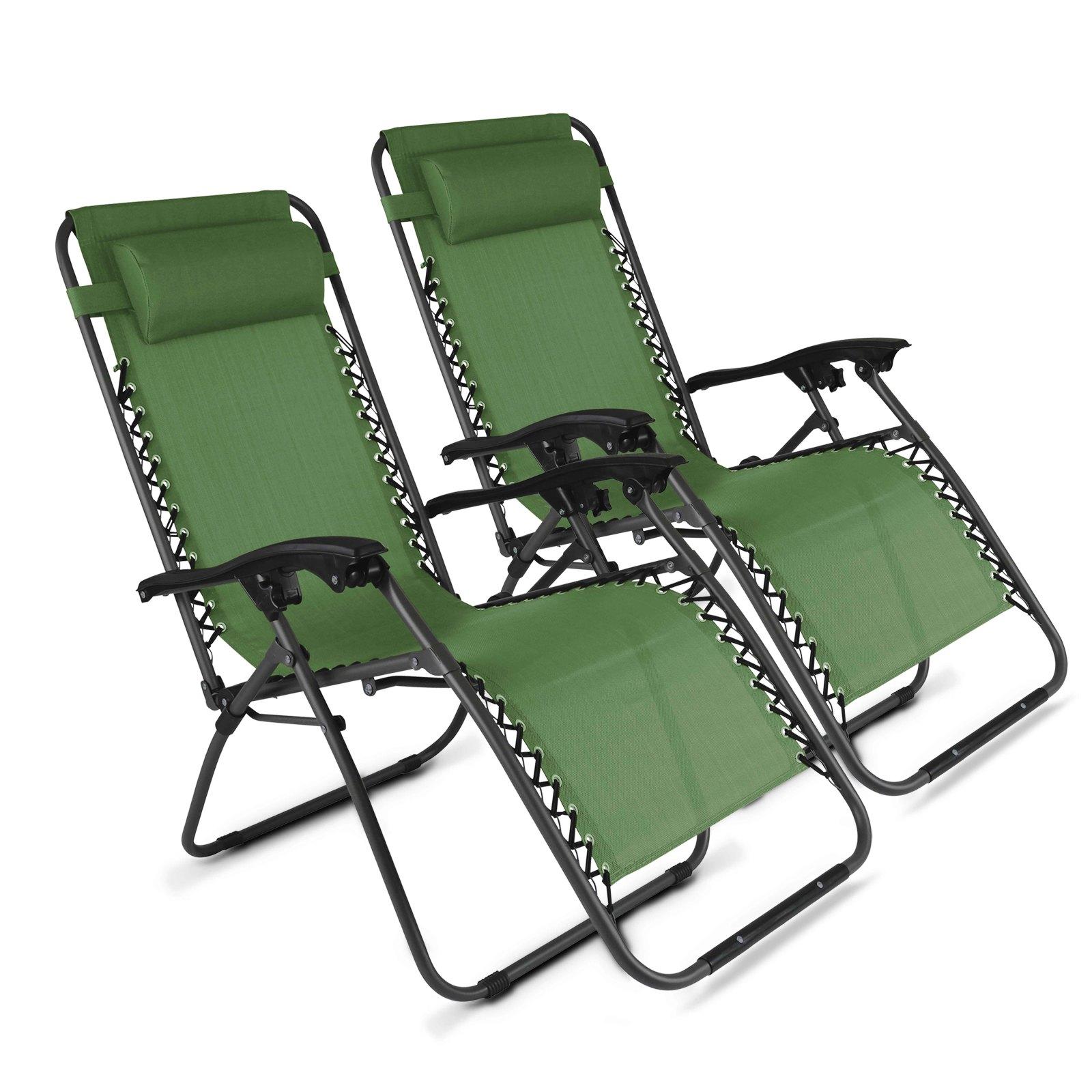 Lot de 2 fauteuils relax, inclinables 2 positions