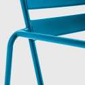 Fauteuil de jardin en métal empilable