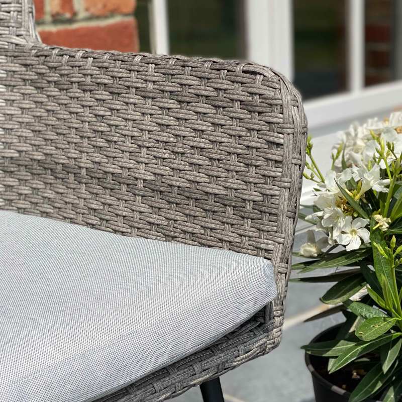 Lot de 2 fauteuils de jardin en résine tressée