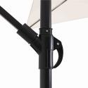 Ensemble parasol déporté carré inclinable (3 x 3 m)  + 4 dalles à lester remplissables