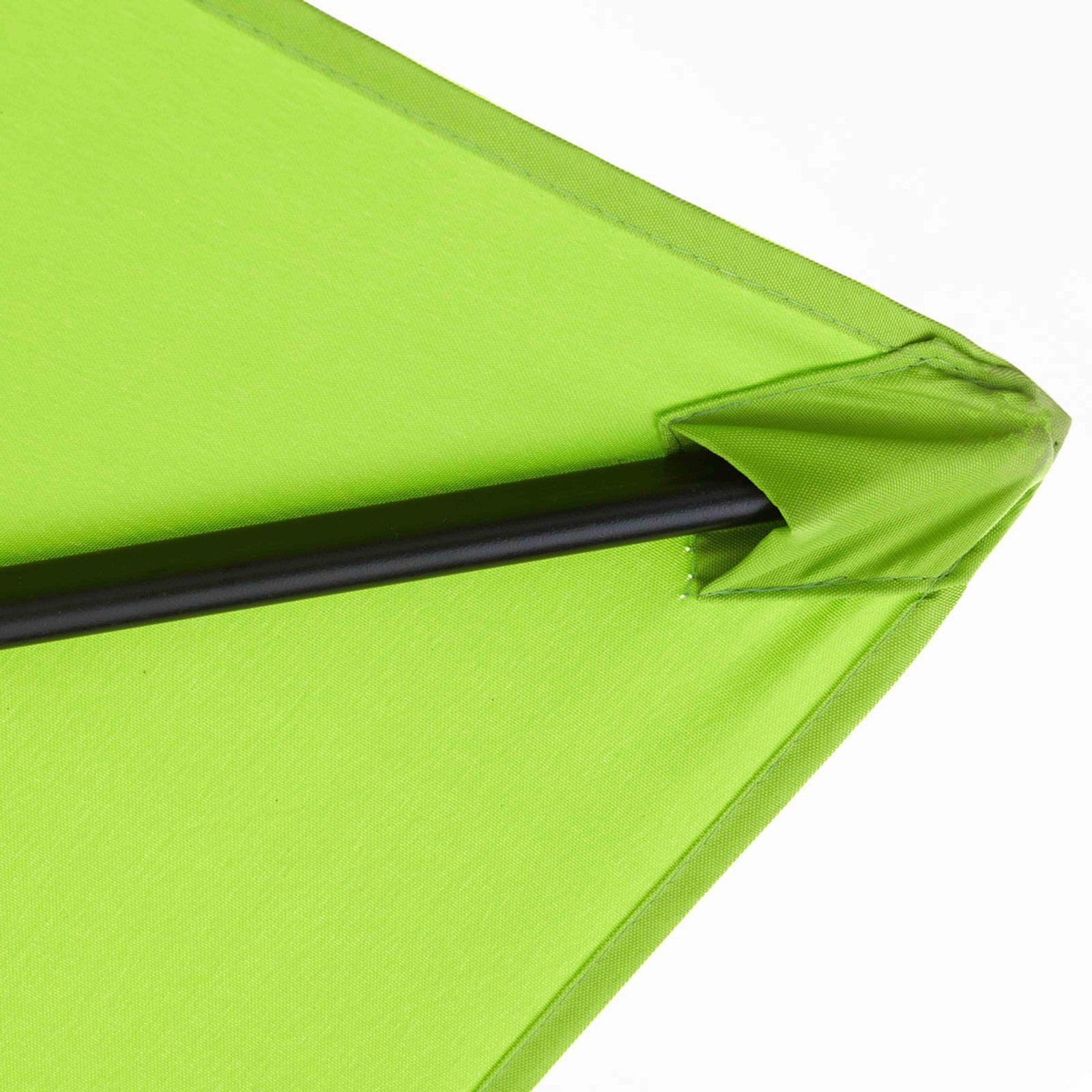 Ensemble parasol déporté carré inclinable (3 x 3 m)  + 4 dalles à lester remplissables