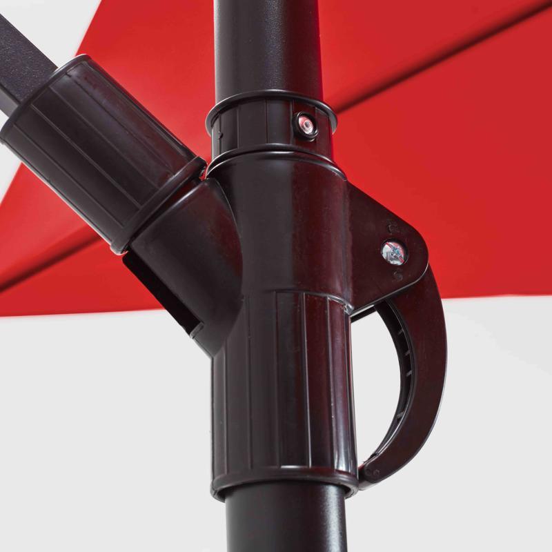 Ensemble parasol déporté inclinable (3 x 3m) + 4 dalles lestées