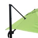 Ensemble parasol déporté carré (3 x 3m) rotatif 360° + 4 dalles lestées