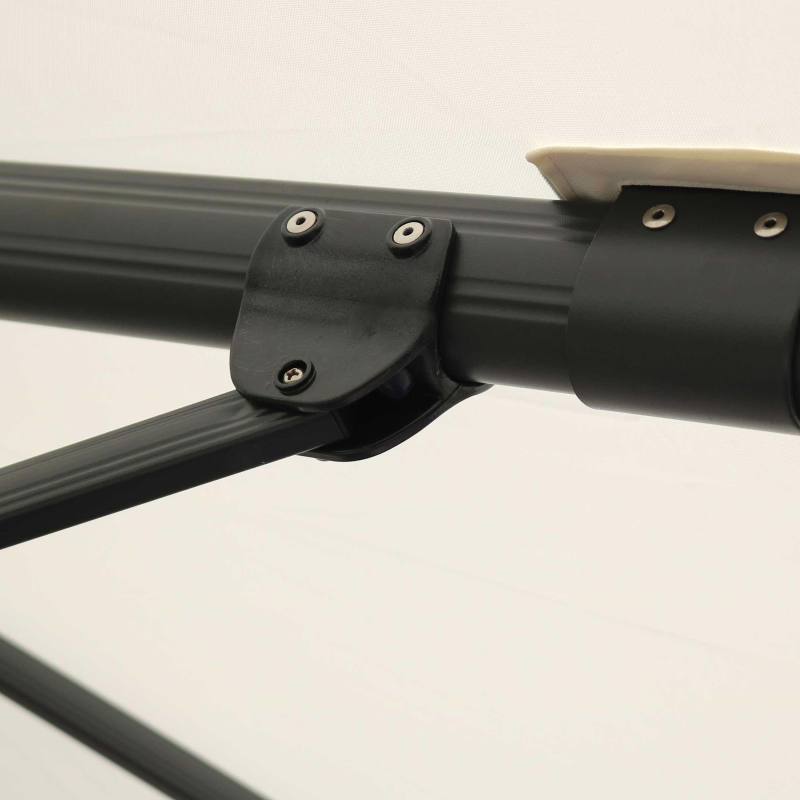 Ensemble parasol déporté carré (3 x 3m) rotatif 360° + 4 dalles à lester remplissables (7/8)