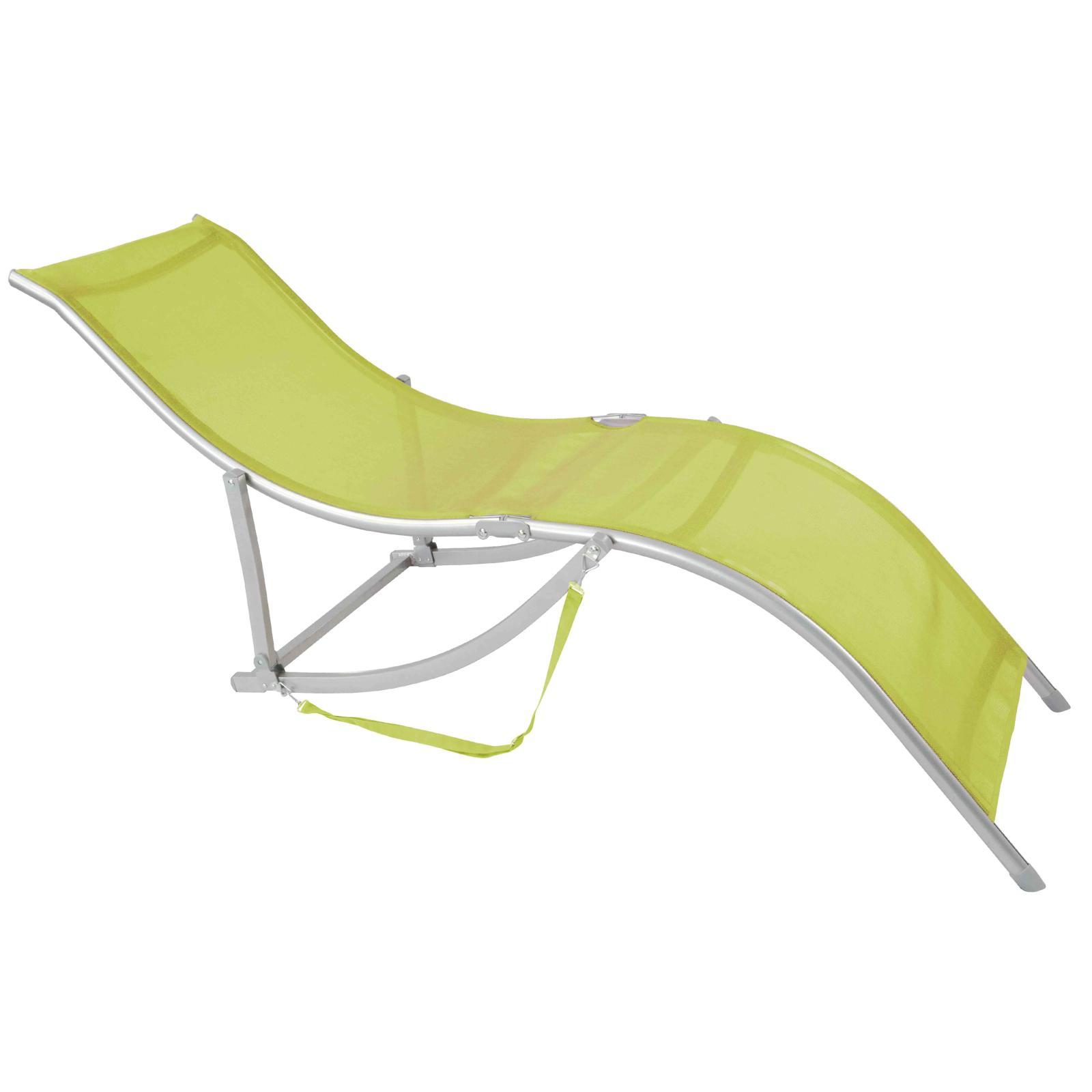 Lot de 4 bains de soleil en textilene